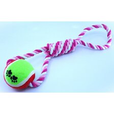 Hračka lanová s tenisákom 28 x 2 cm